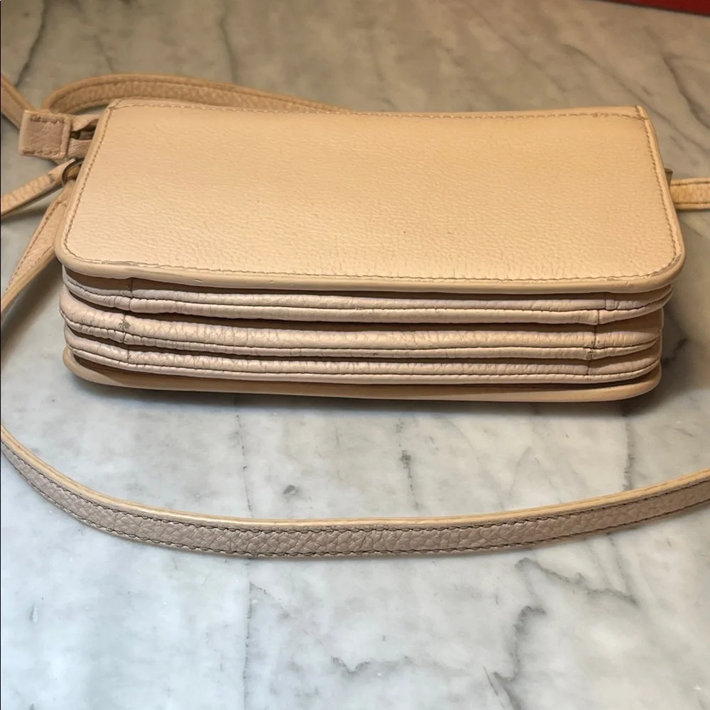 Steven Alan Pebble Leather Crossbody Bag - Nude/Tan